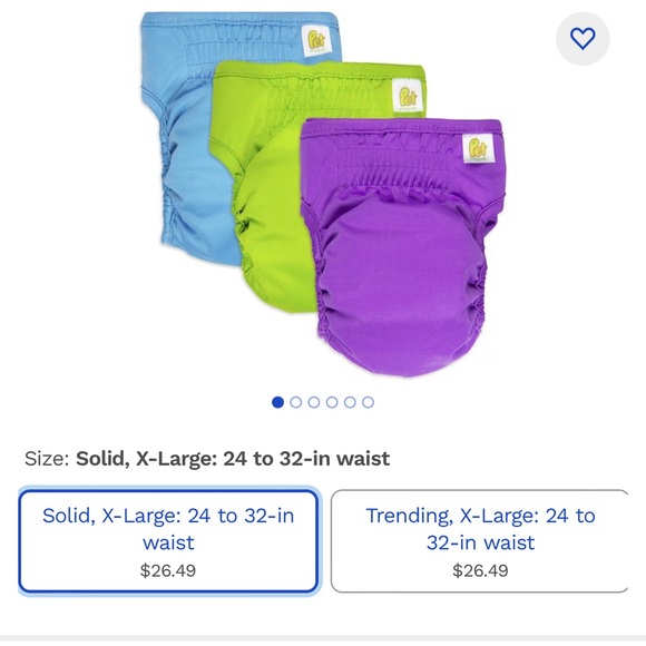 Pet Magasin Reusable Dog Diapers, Large, Pack of 3 (XL) DOG DIAPERS - Picture 2 of 5